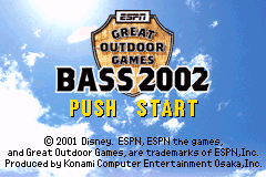 ESPN非常户外运动巴斯钓鱼2002 ESPN Great Outdoor Games - Bass 2002(US)(Konami)(64Mb)